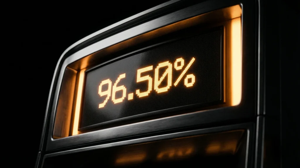 What is RTP in online casinos — percentage display on a slot machine screen